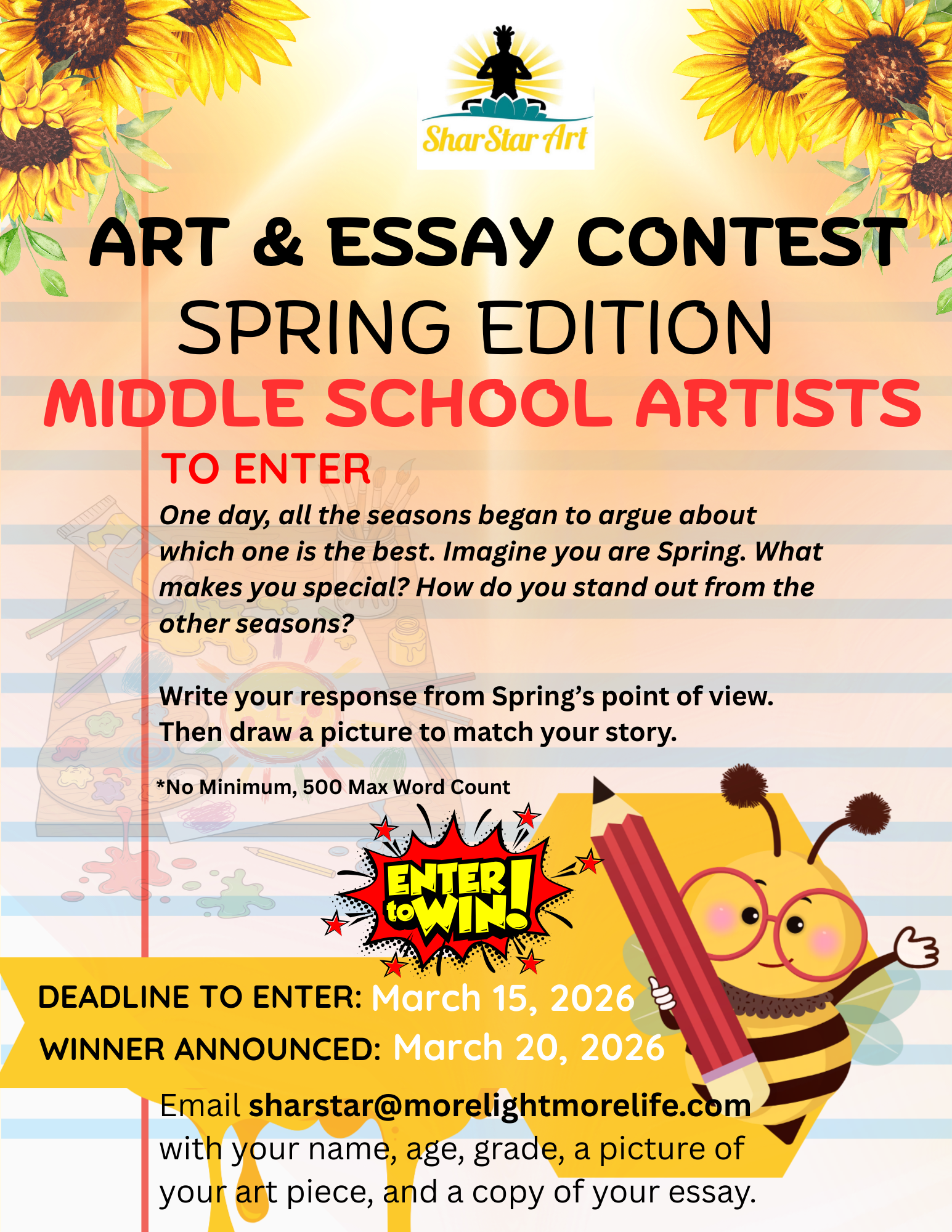 Black and Yellow Modern Spelling Bee Contest Flyer - 2.png